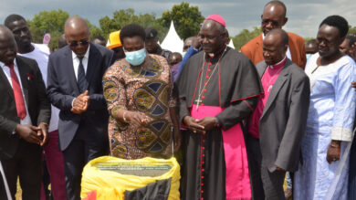 VP Alupo Lays Foundation Stone For Karamoja Peace And Technology University