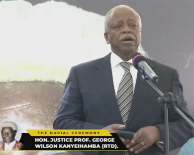 Amama Mbabazi speaks out his pain at Prof George Wilson Kanyeihamba’s burial – NTV